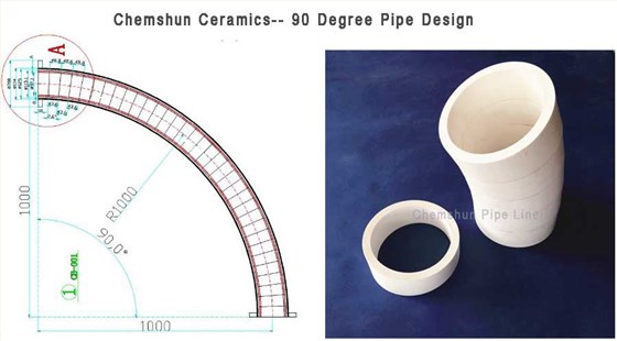 Wear resistant ceramics pipe elbow , pipe sleeve is used as composite ceramics tube lined steel , wildely used in power plant boiler milling system piping.