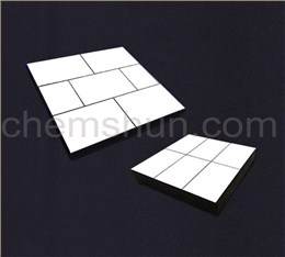 Rubber backed alumina ceramic tiles