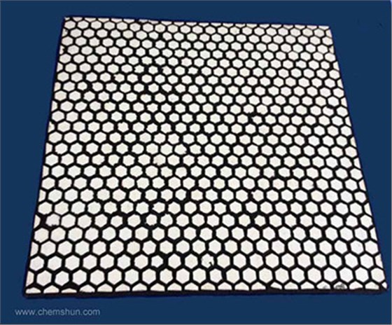 hex rubber ceramic wear plate