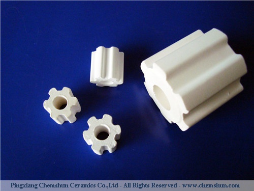 Pingxiang chemshun ceramics--alumina ceramic flute ring 