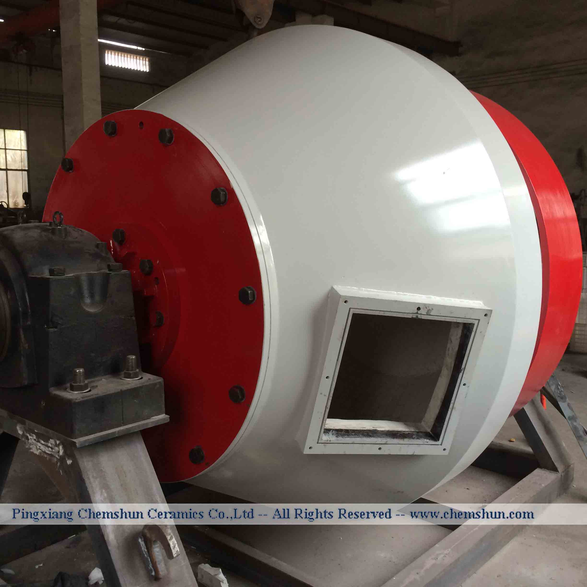 Alumina Tile Lined Ball Mill 