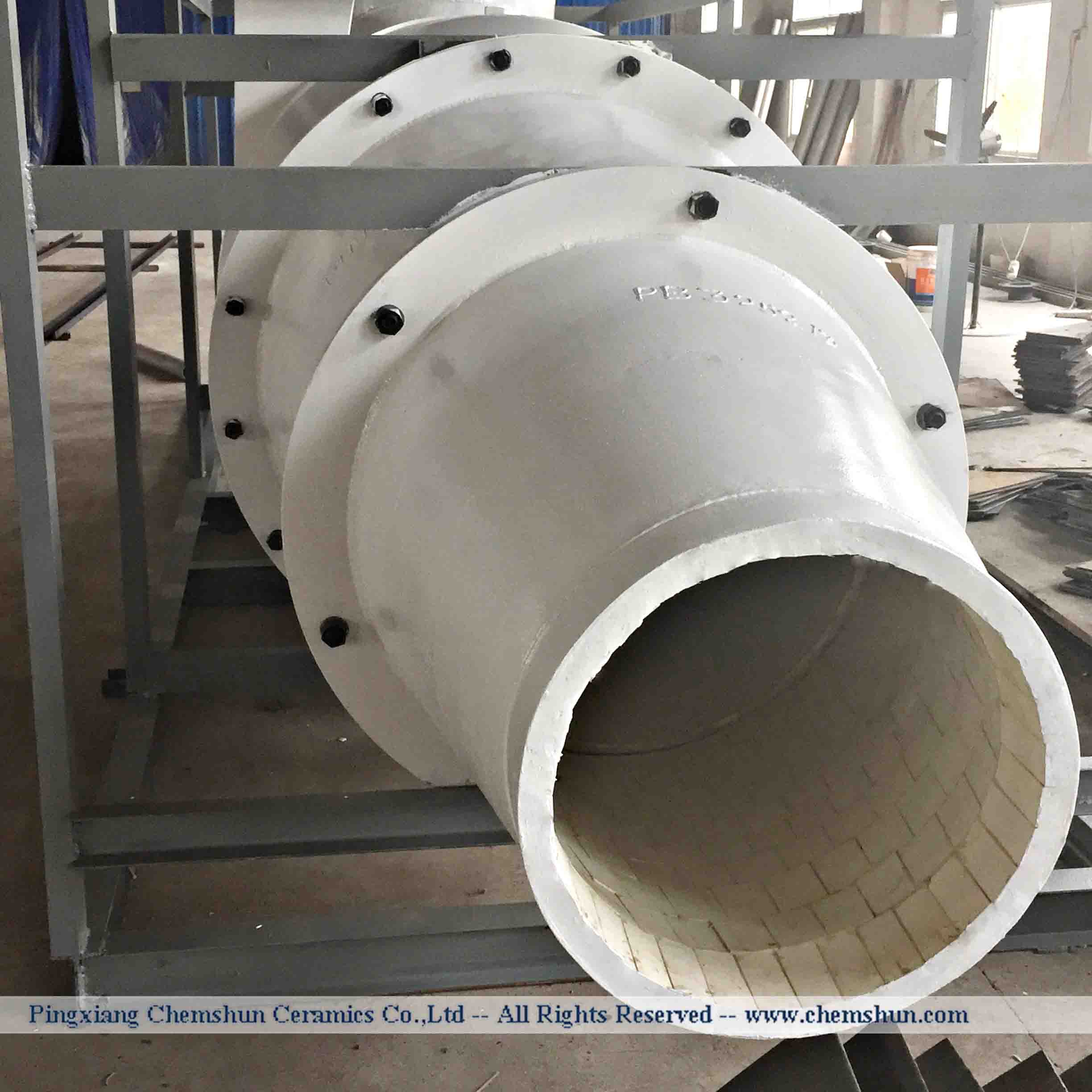 Ceramic Engineering wear resistant cyclone  linings 