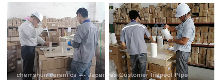 Japanese Customer Praise Chemshun Ceramic Pipe Quality 