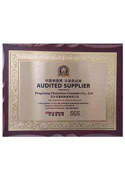 Chemshun SGS Audited Supplier Certificate